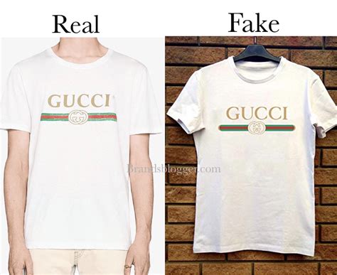 what the difference between real gucci and fake gucci shirt|authentic gucci tag.